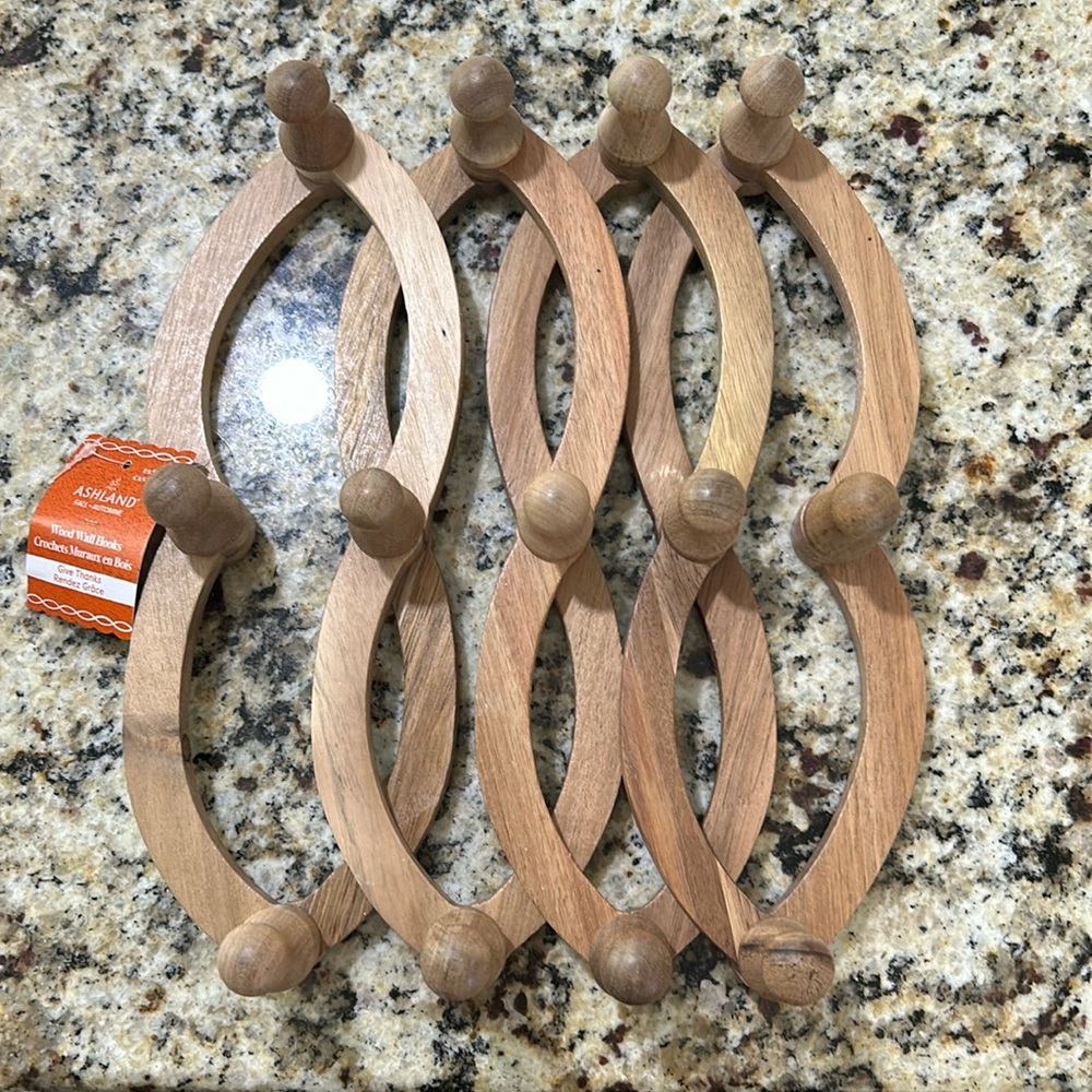 Wood Wall Hooks.